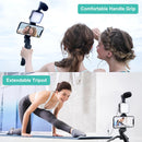 5-in-1 Video Making Kit – Light, Microphone, Tripod, and Phone Holder.