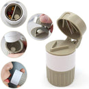 4-in-1 Pill Crusher and Cutter: Pill Splitter and Organizer Box