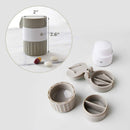 4-in-1 Pill Crusher and Cutter: Pill Splitter and Organizer Box